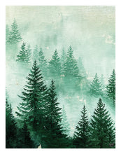 Load image into Gallery viewer, Mini Misty Forest 1 Signed Print by Jes Lilly | 11&quot; x 14&quot; | 2023
