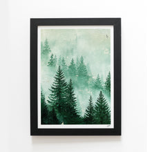 Load image into Gallery viewer, Mini Misty Forest 1 Signed Print by Jes Lilly | 11&quot; x 14&quot; | 2023
