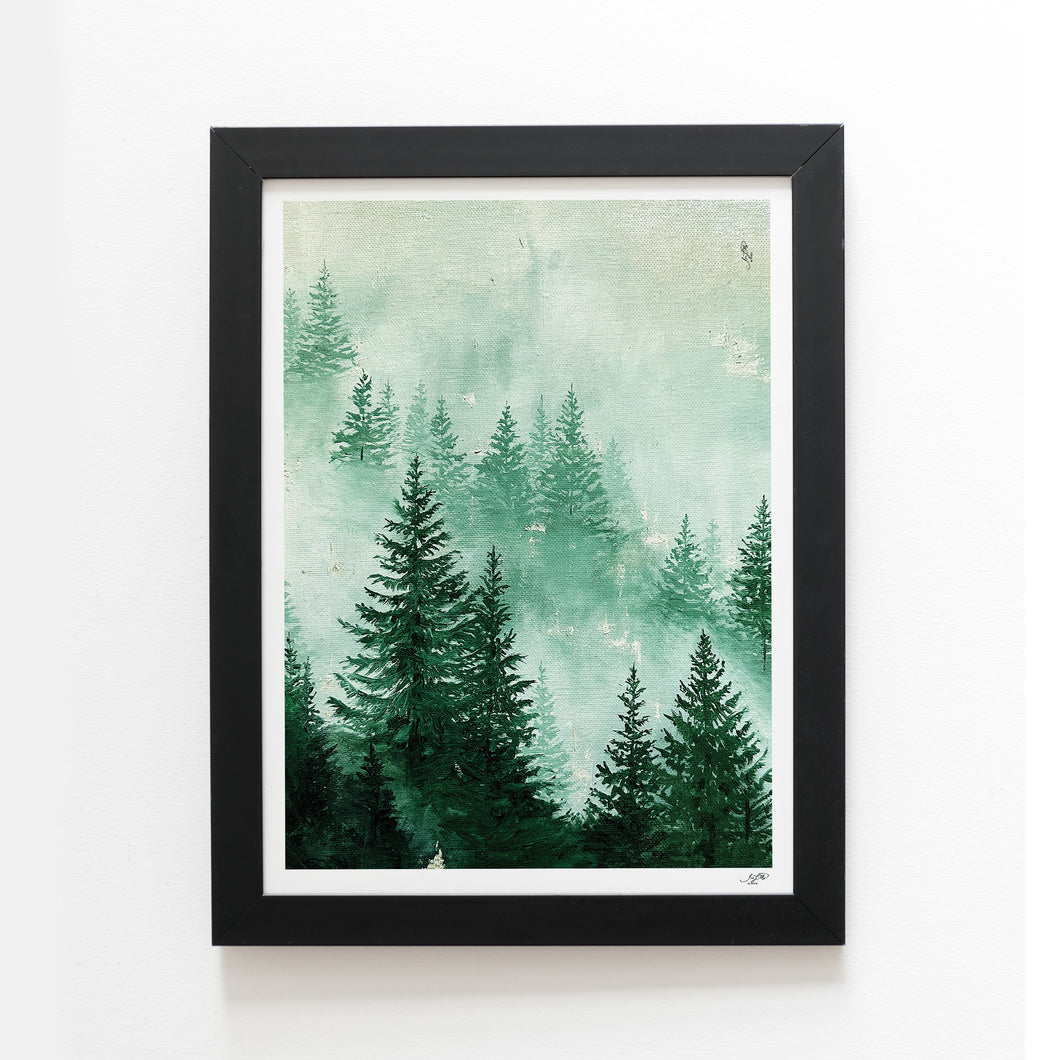 Mini Misty Forest 1 Signed Print by Jes Lilly | 11