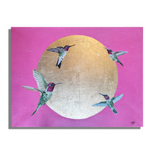 Load image into Gallery viewer, Anna&#39;s Hummingbirds | 12&quot; x 16&quot; | 2024 | Original Art on Canvas
