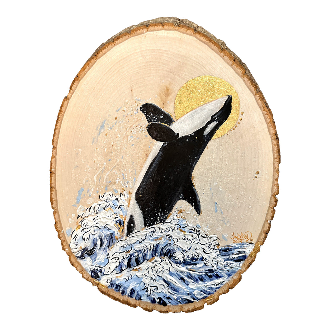 Orca Whale, Lolita AKA Tokitae Acrylic on Wood | 2024