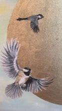 Load and play video in Gallery viewer, Black Capped Chickadees | 12&quot; x 16&quot; | 2024 | Original Art on Canvas | SOLD
