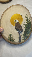 Load and play video in Gallery viewer, Bald Eagle, Acrylic on Wood | 2023
