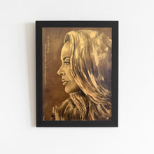 Load image into Gallery viewer, Golden Portrait Painting of Adele | 11&quot; x 14&quot; Acrylic Portrait Painting | 2021 | Original Art
