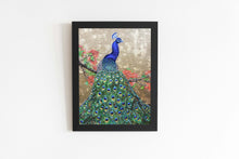 Load image into Gallery viewer, Mini Golden Peacock | 11&quot; x 14&quot; Oil on Canvas Roll | 2017
