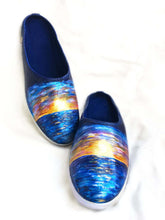 Load image into Gallery viewer, &quot;Golden Sunset&quot; Hand-painted on Canvas Shoes
