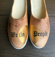 Load image into Gallery viewer, &quot;We the People&quot; Hand-painted Mules | Size 6
