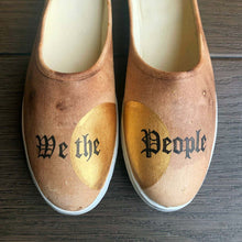 Load image into Gallery viewer, &quot;We the People&quot; Hand-painted Mules | Size 6
